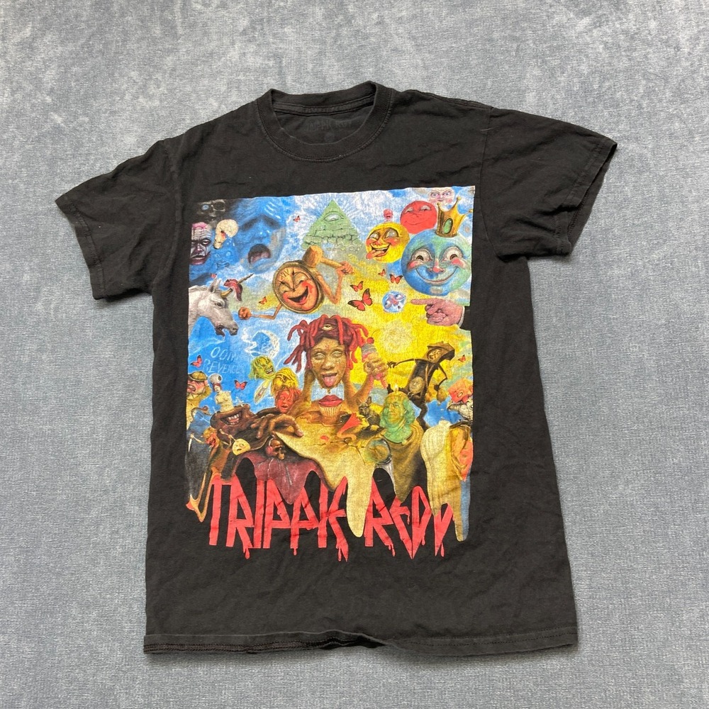 Trippie Redd Life's A Trip T Shirt Mens Small Black Graphic Print Short Sleeve